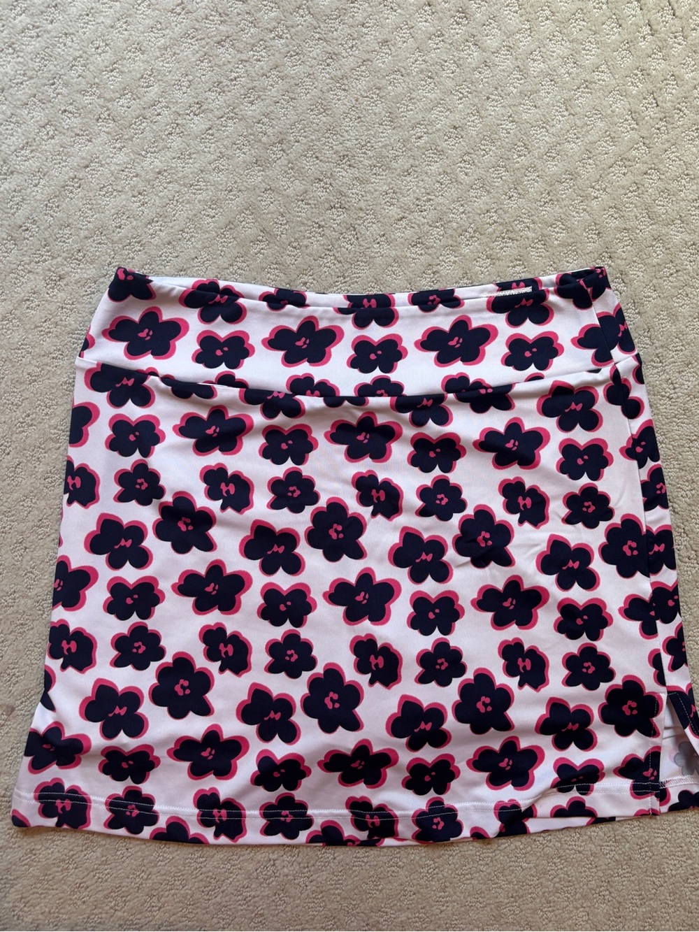 Golftini Floral Print Pink & Navy Skort